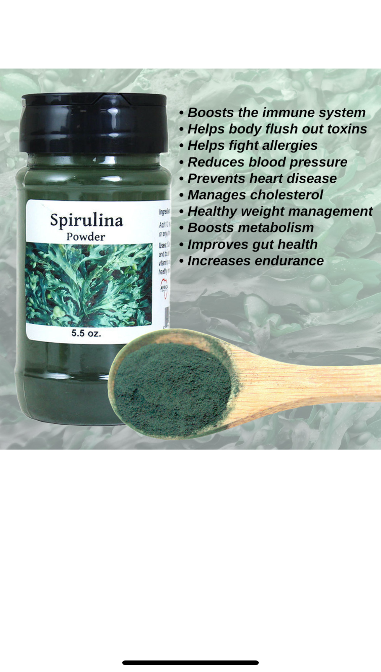Organic Spirulina Powder-5.5oz