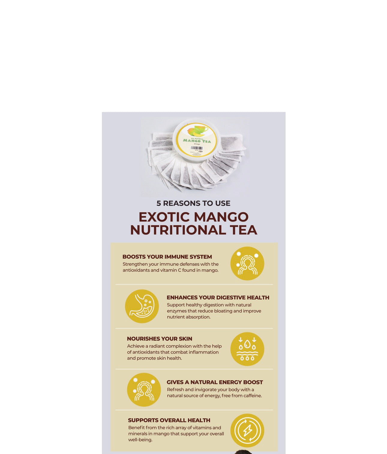 Exotic Mango Nutritional Tea:20 Bags