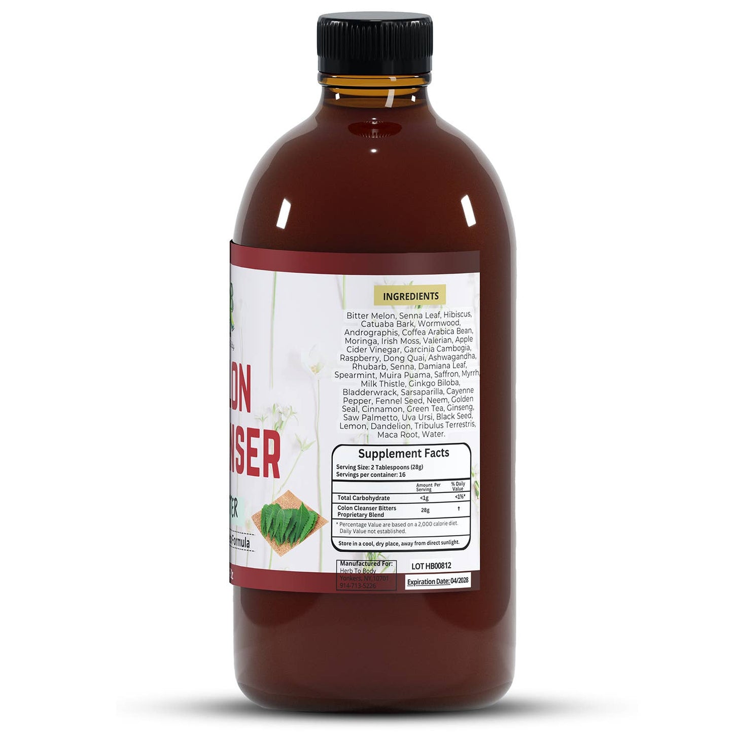 Colon Cleanser Bitter 16oz | Plant Based Digestive Bitter