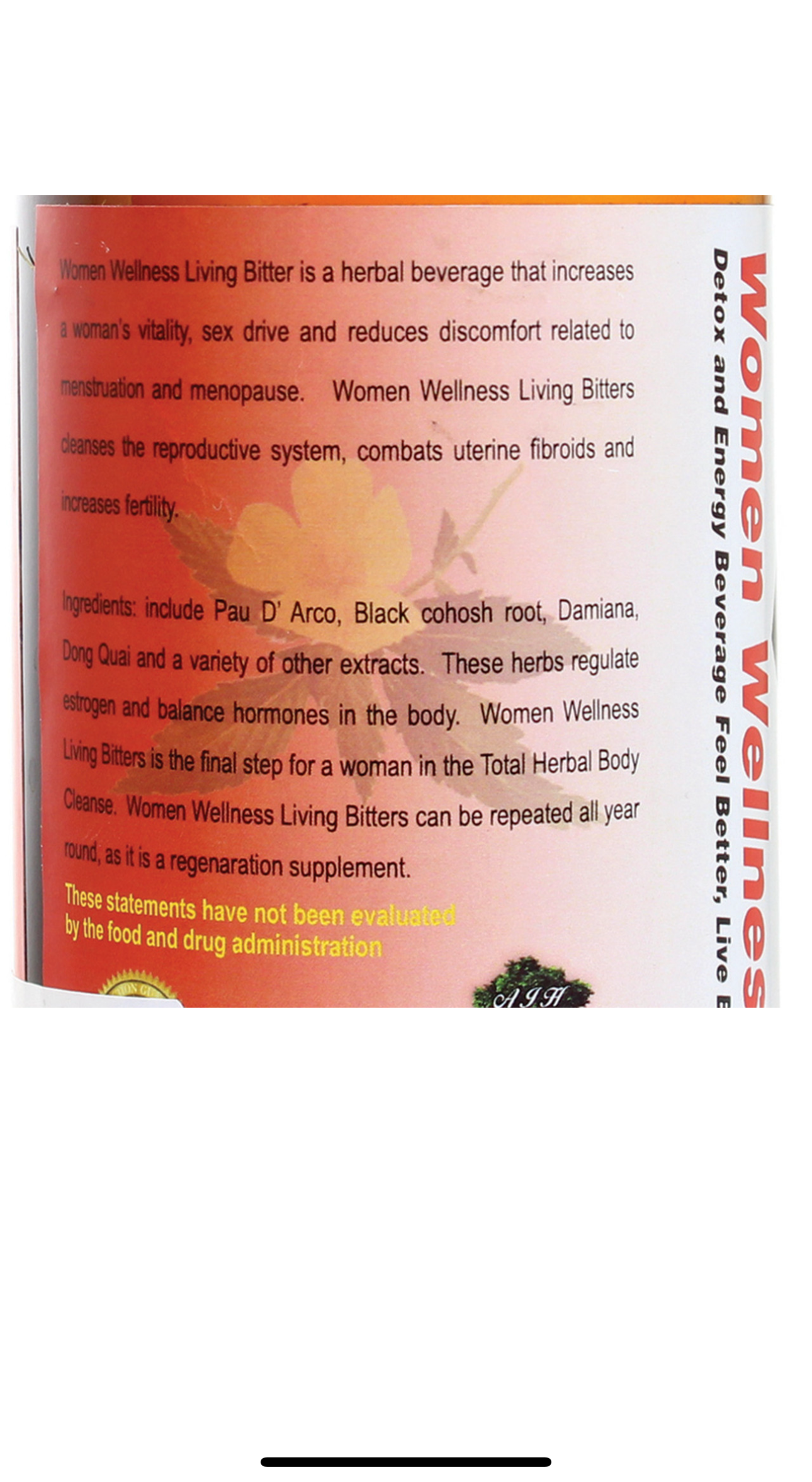Women Wellness Living Bitters-16oz