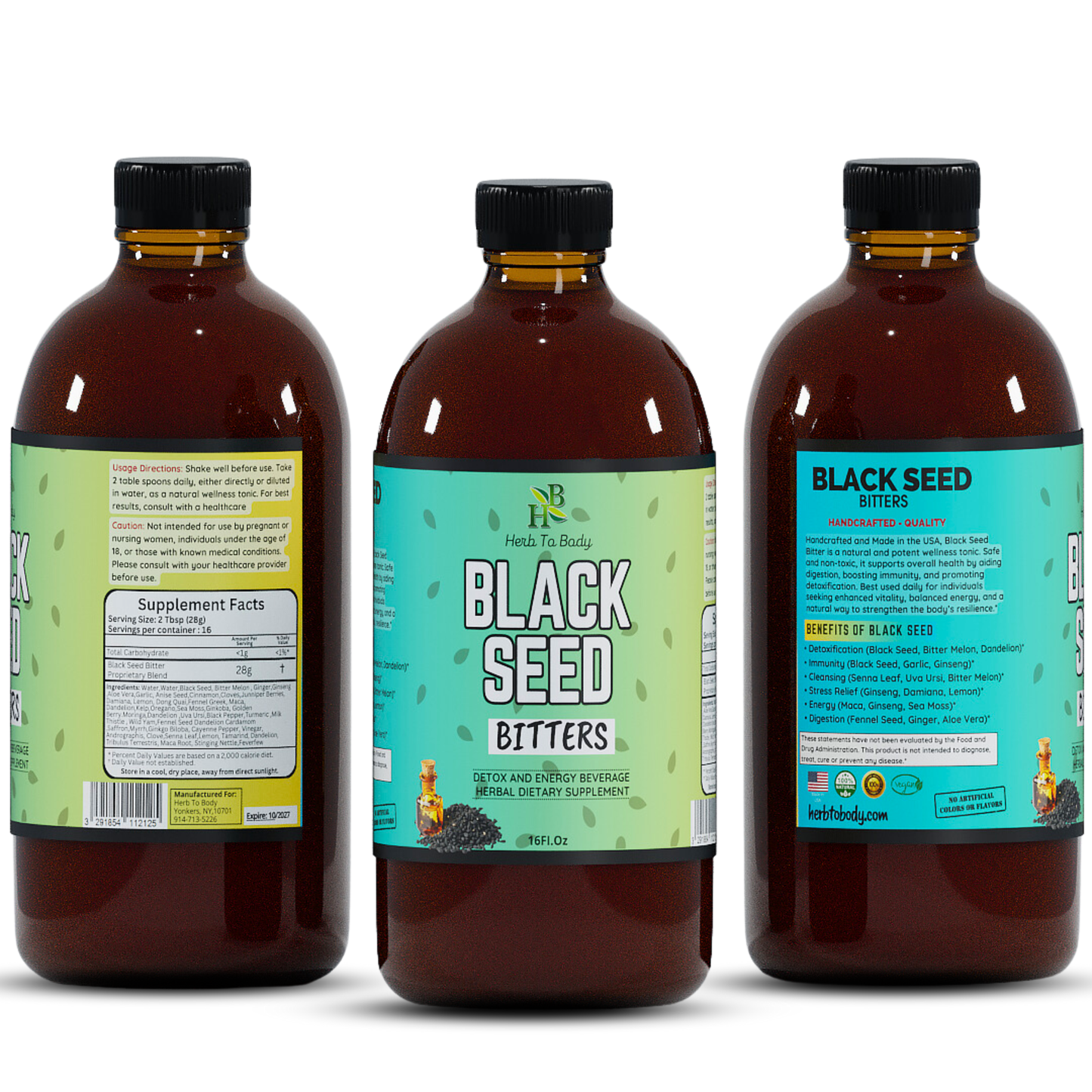 Black Seed Bitter 16oz | Digestive & Wellness Tonic