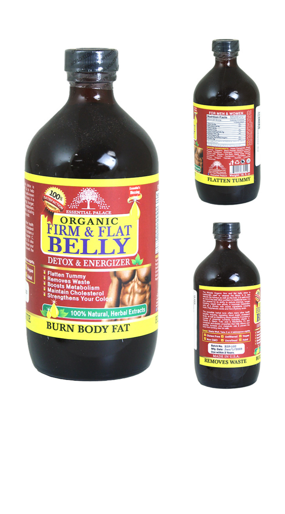 Organic Firm & Flat Belly Detox-16oz
