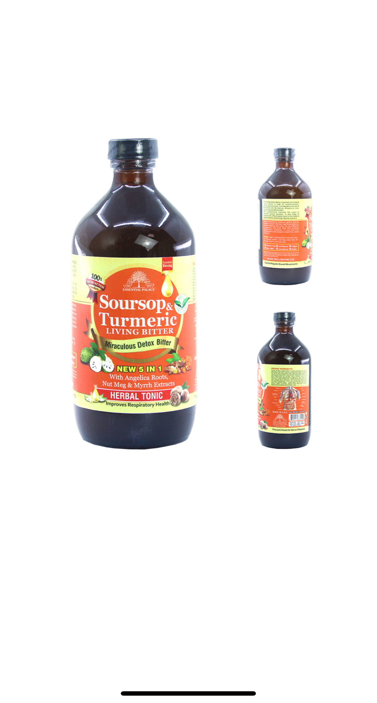 Soursop & Tumeric Living Bitters-16oz