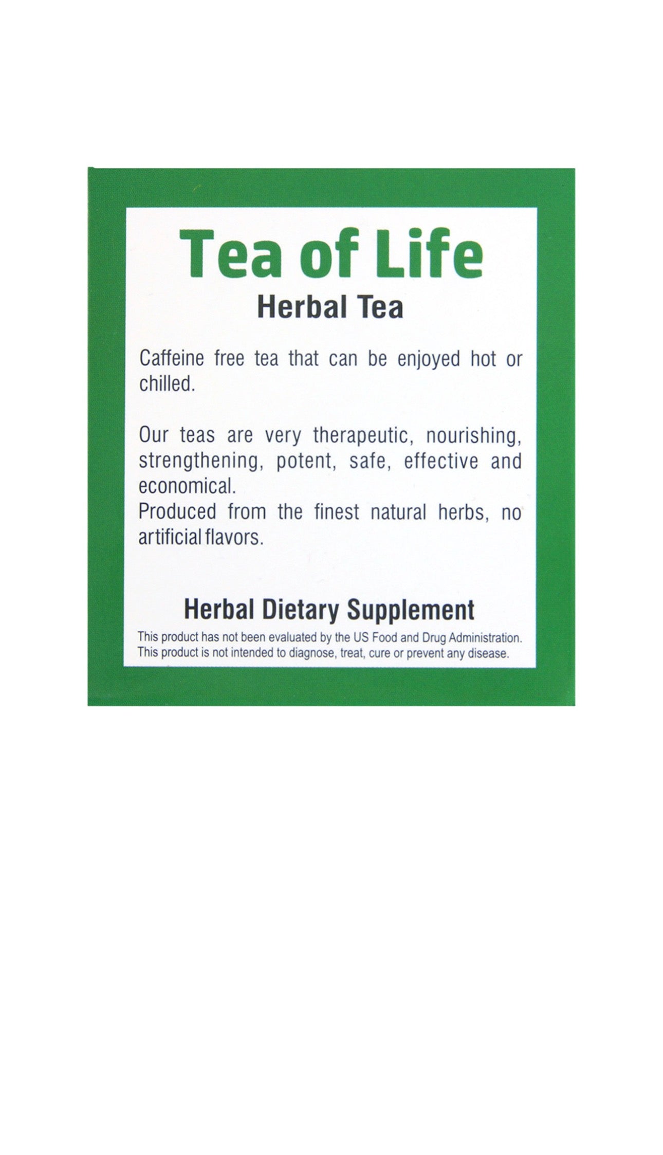 Tea Of Life Herbal Tea:20 Bags