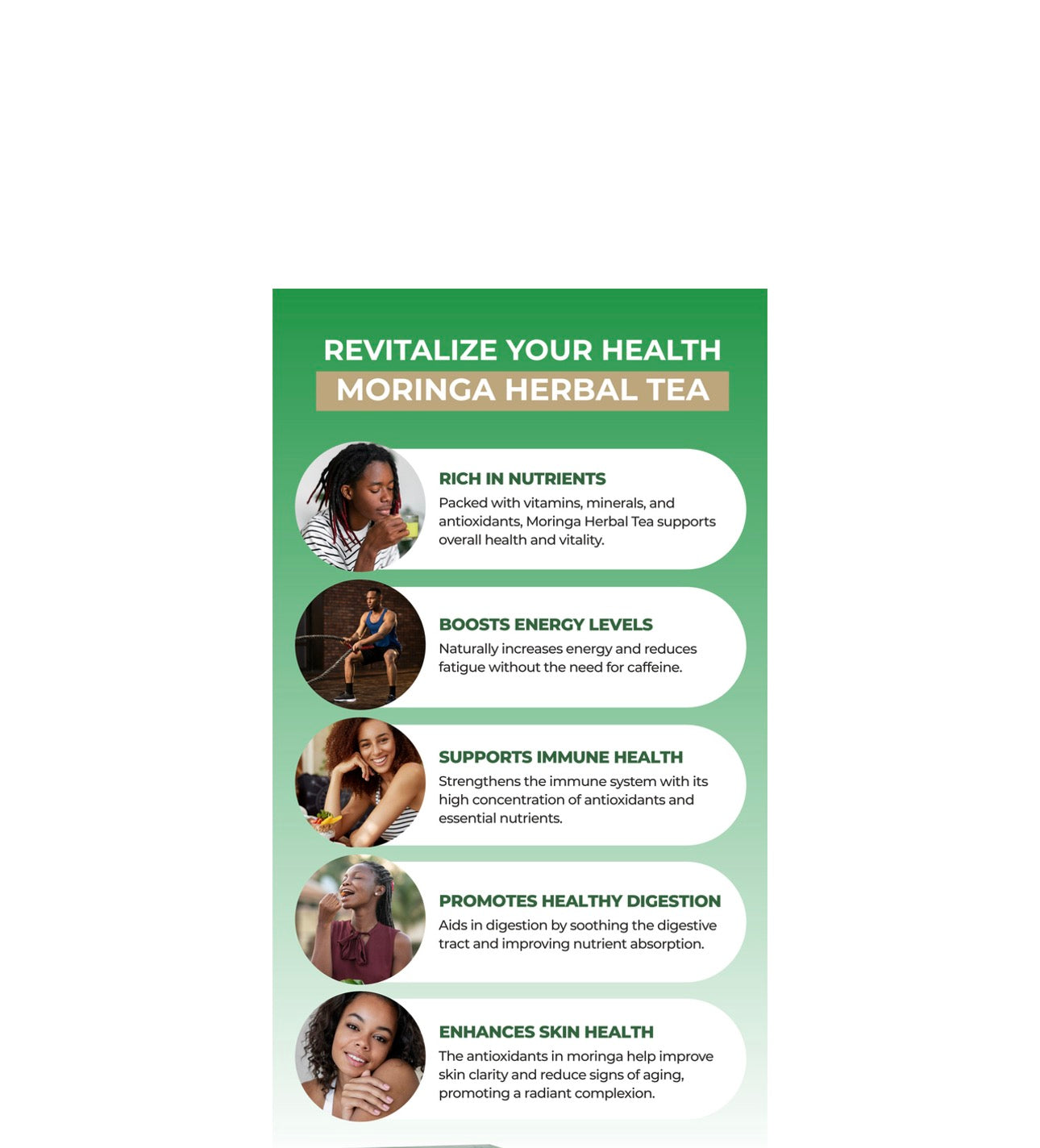 Moringa Herbal Tea:20 Bags