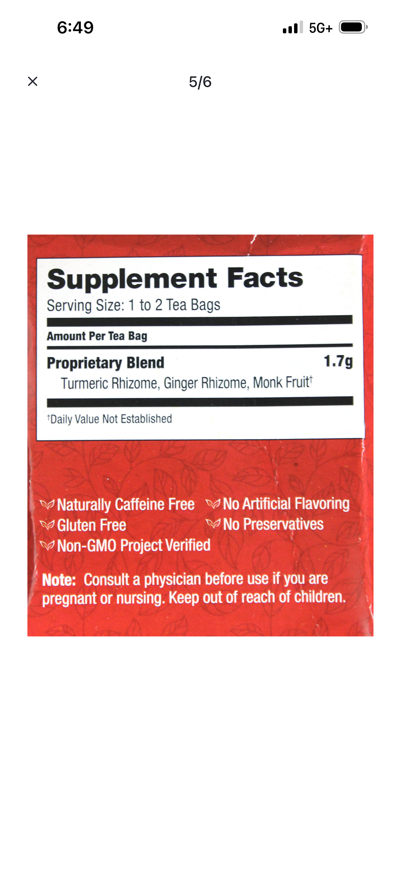 Bravo:Absolute Turmeric Tea-20 Bags