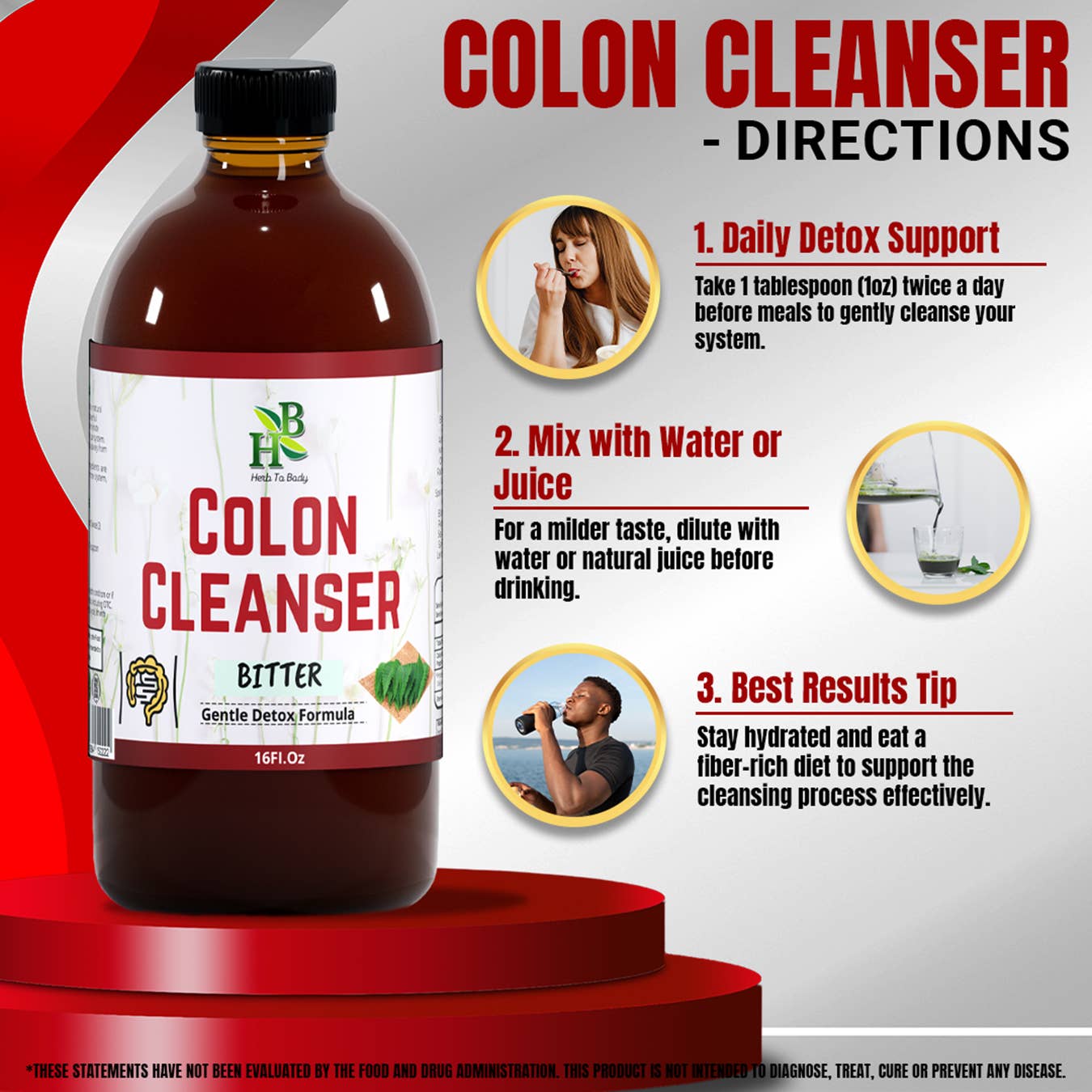 Colon Cleanser Bitter 16oz | Plant Based Digestive Bitter
